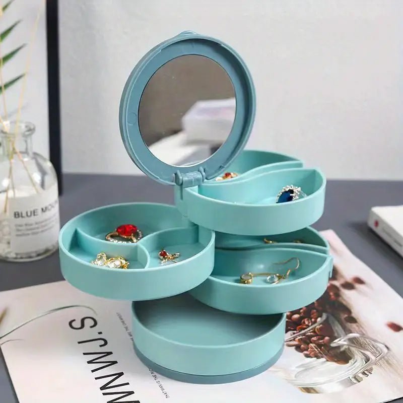 Luxury Rotating Jewelry Storage Case