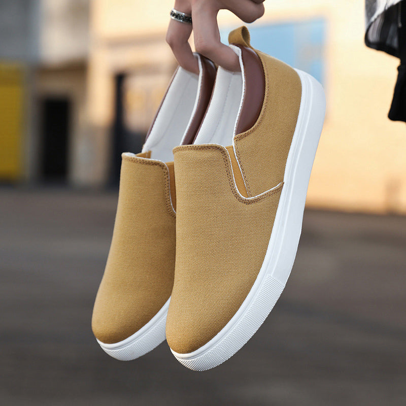 Casual Canvas Mens Slip On Sneakers