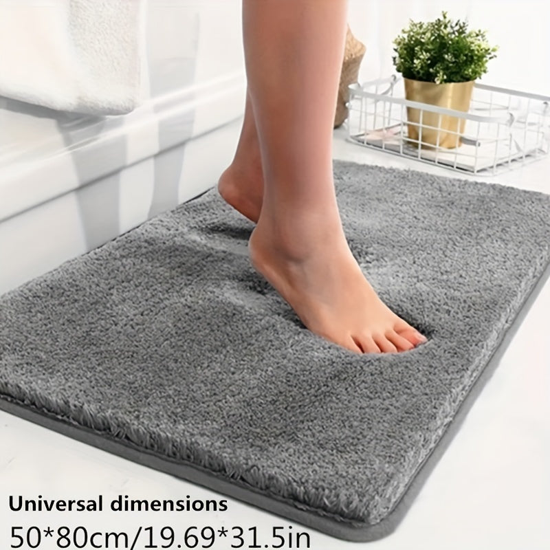 Luxury Plush Bathroom Mat - Ultra Soft Non Slip Bathmat