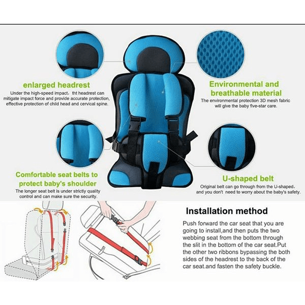Kids Safety Harness Vest | Portable Car Seat
