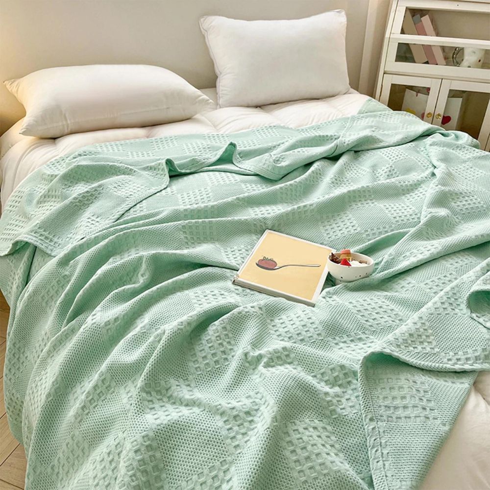Soft Organic Waffle Weave Blanket