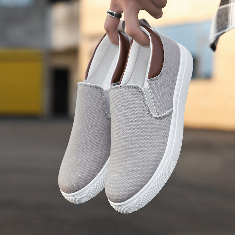 Casual Canvas Mens Slip On Sneakers