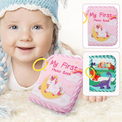 Baby First Photo Album with Shatterproof Mirror