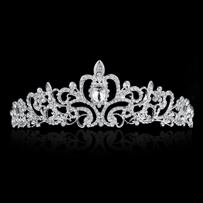 Sparkling Diamond Tiara Hair Comb - Yeezlab