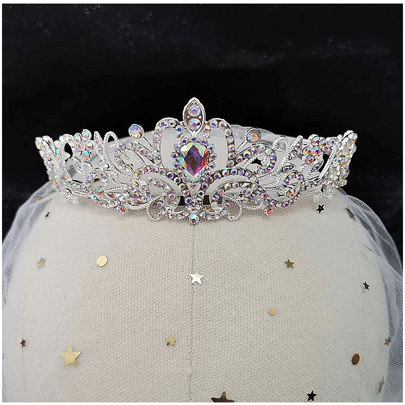 Sparkling Diamond Tiara Hair Comb