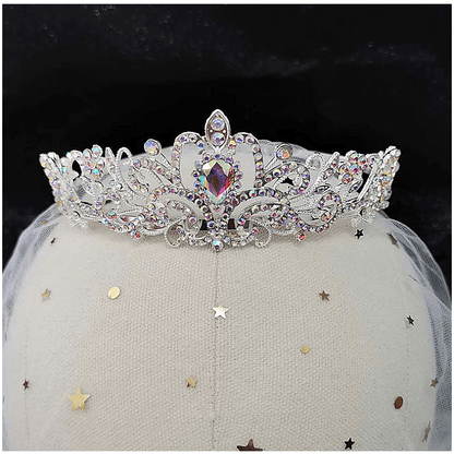 Sparkling Diamond Tiara Hair Comb