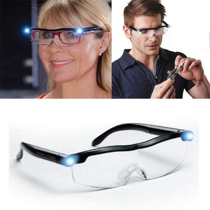 Illuminated Reading Glasses with LED Magnifier - Yeezlab