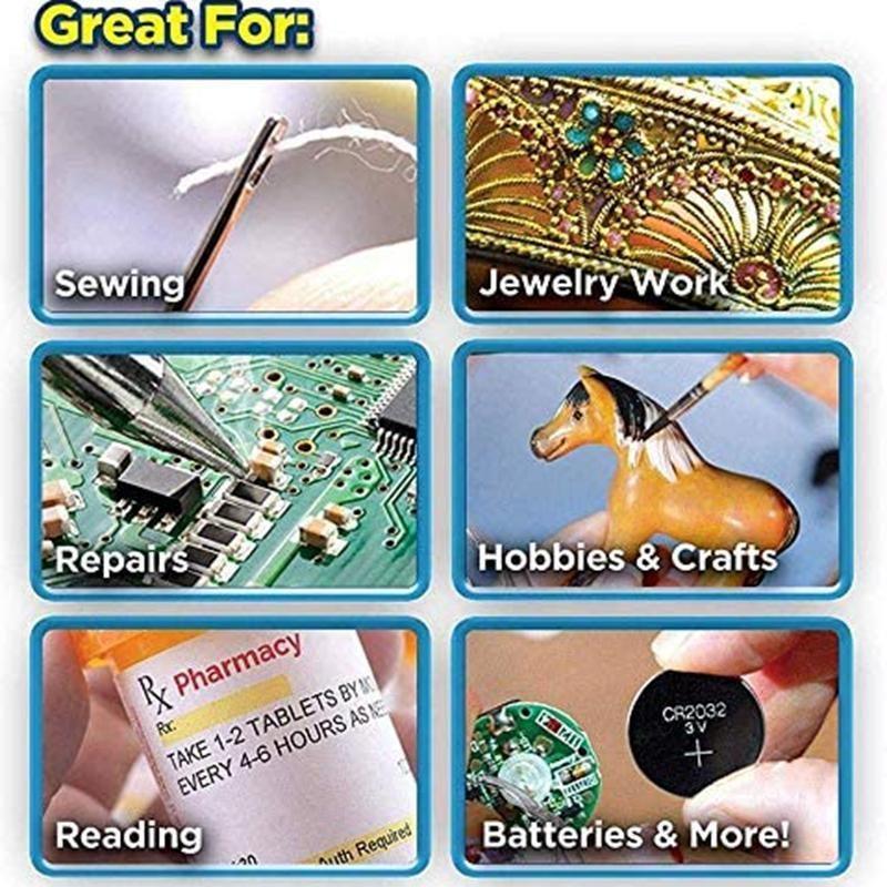 Illuminated Reading Glasses with LED Magnifier