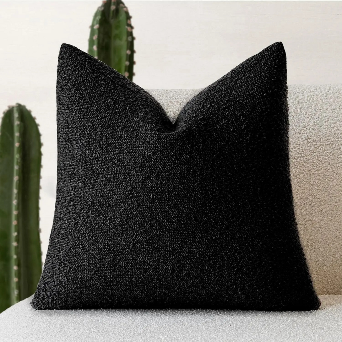Soft Boucle Throw Pillow Cover 45x45cm Home Decor