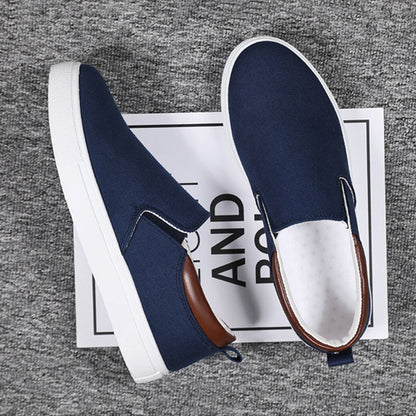 Casual Canvas Mens Slip On Sneakers