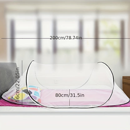 Portable Mosquito Net for 1 Person with Zipper Closure