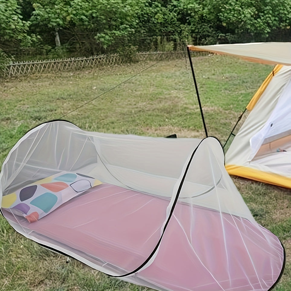 Portable Mosquito Net for 1 Person with Zipper Closure