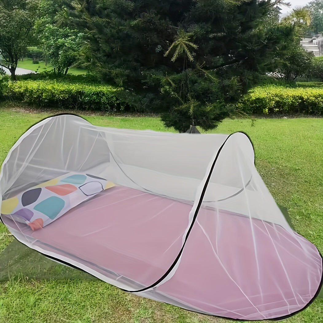 Portable Mosquito Net for 1 Person with Zipper Closure