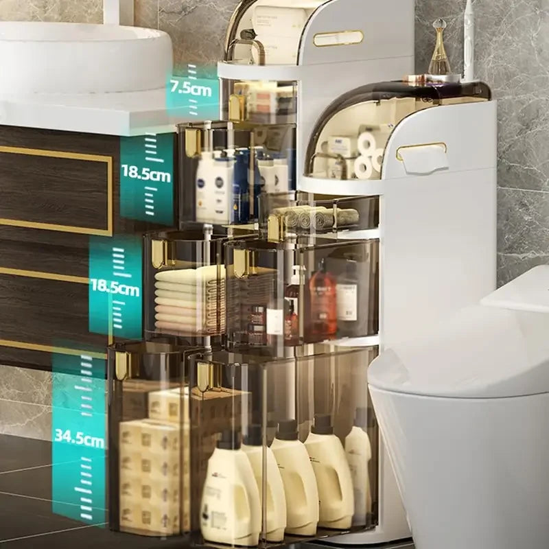 Space Saving Bathroom Storage Cart