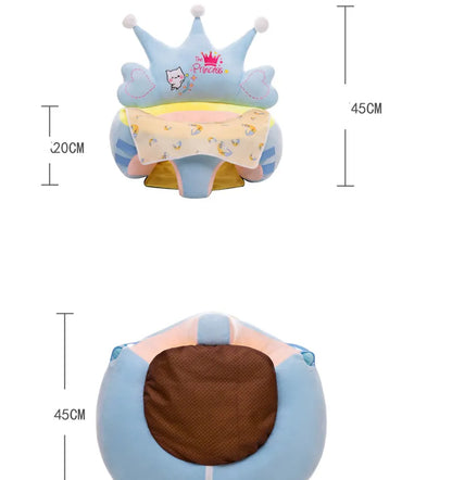 Baby Support Chair with Toy Arch - Soft Sitting Aid