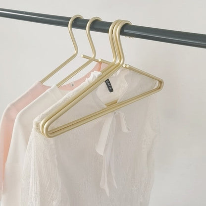 Sturdy Metal Closet Hanger in Modern Gold Finish
