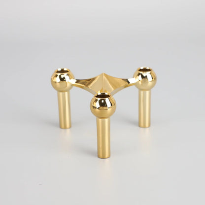 Unique Metal Candle Holder Decorative Centerpiece