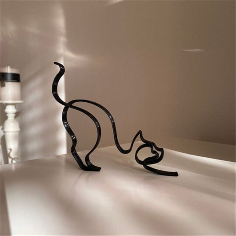 Modern Pet Figurine Metal Home Decor Statue
