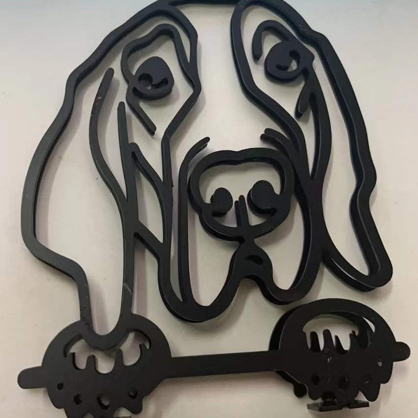 Modern Pet Figurine Metal Home Decor Statue