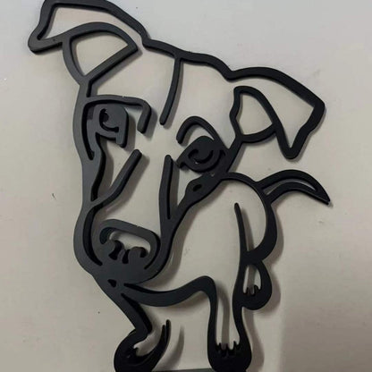 Modern Pet Figurine Metal Home Decor Statue