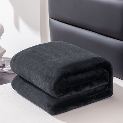 Soft Gray Plush Blanket for All Seasons