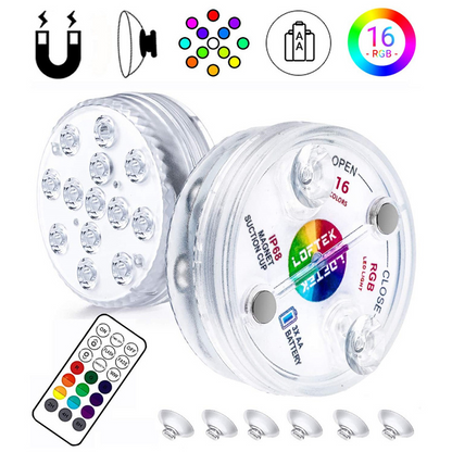 Colorful LED Pool Light with Remote-Controlled RGB