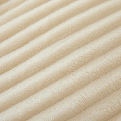 Plush Striped Soft Fleece Throw Blanket