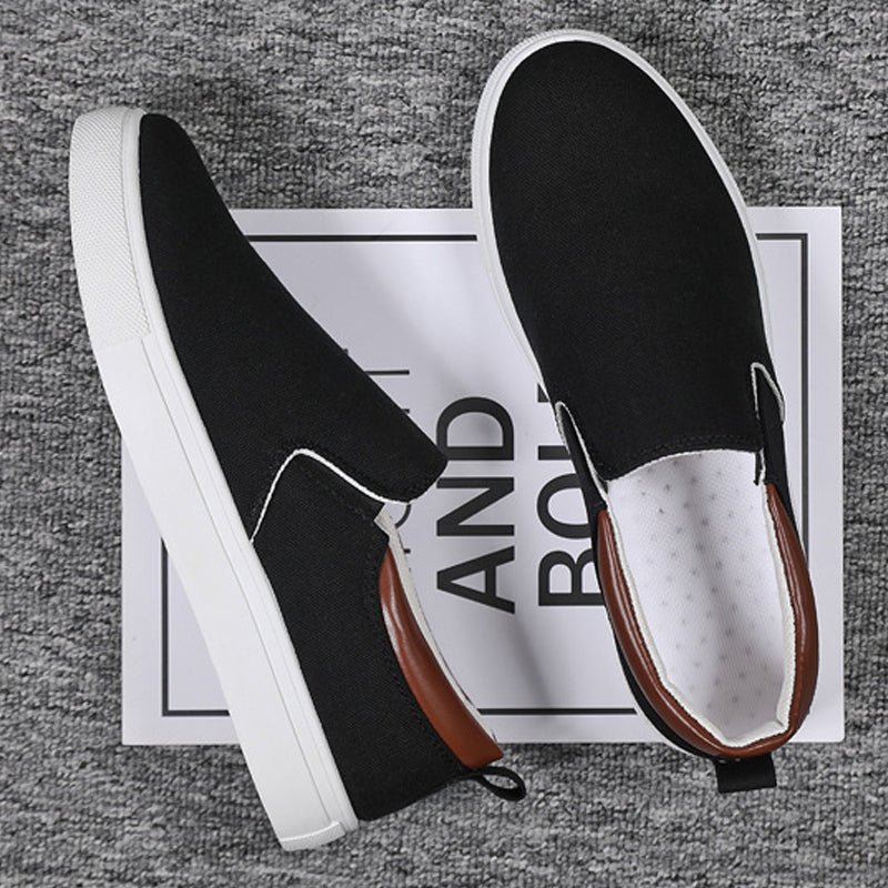 Casual Canvas Mens Slip On Sneakers