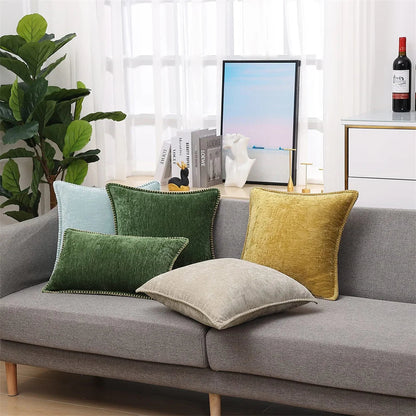 Plush Chenille Velvet Cushion Cover