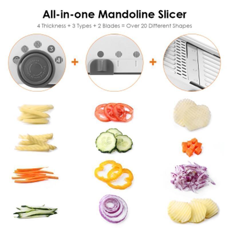 Multi Functional Kitchen Mandolin Slicer Set