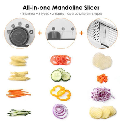 Multifunctional 18-in-1 Vegetable Slicer Mandolin
