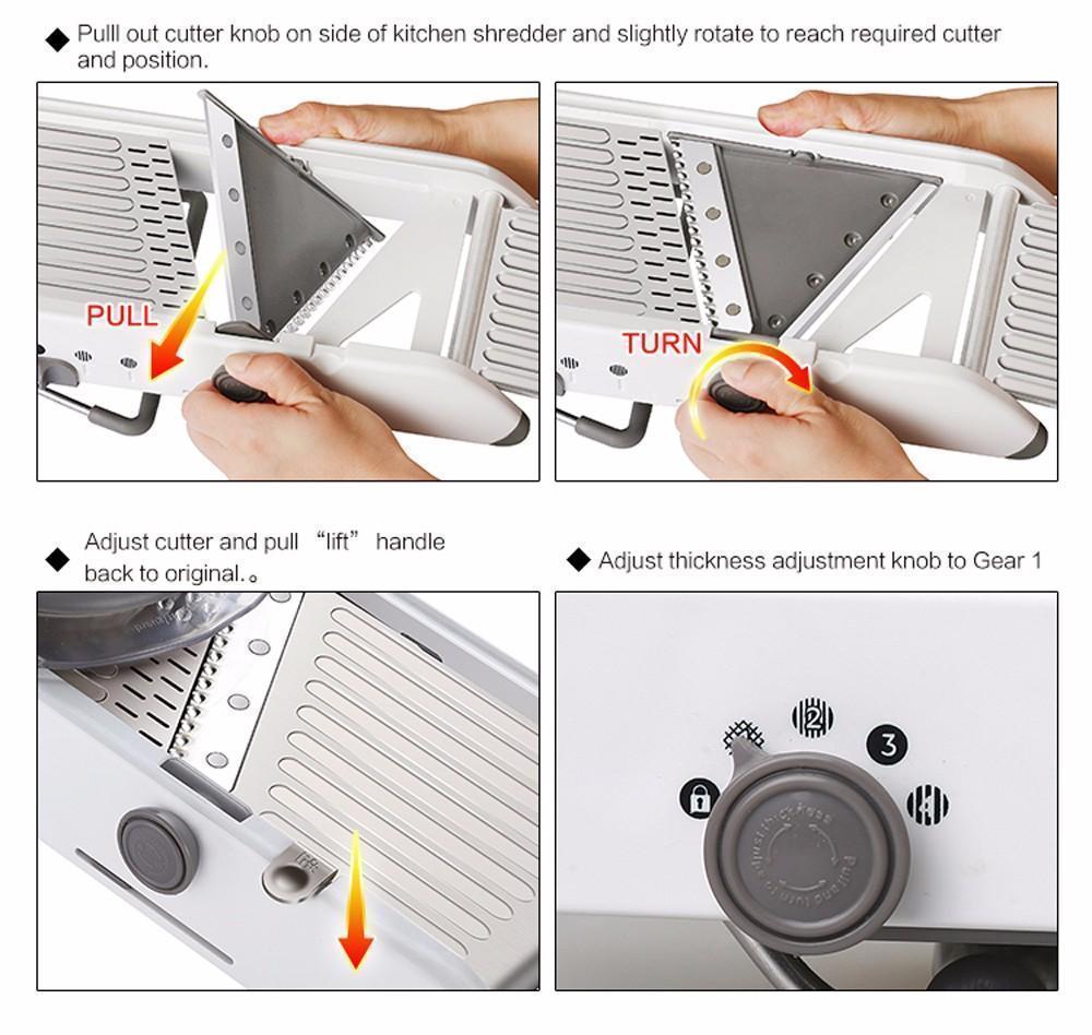 Multifunctional 18-in-1 Vegetable Slicer Mandolin