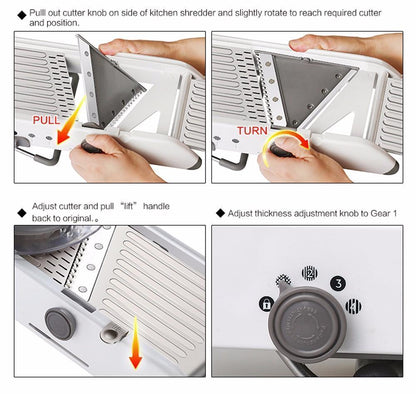 Multifunctional 18-in-1 Vegetable Slicer Mandolin
