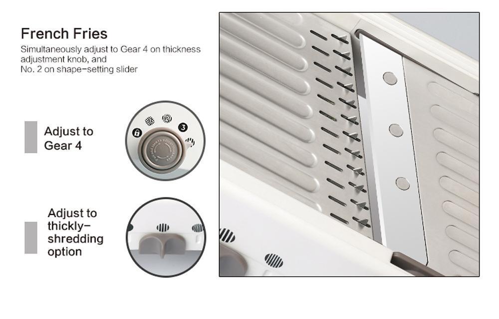 Multi Functional Kitchen Mandolin Slicer Set