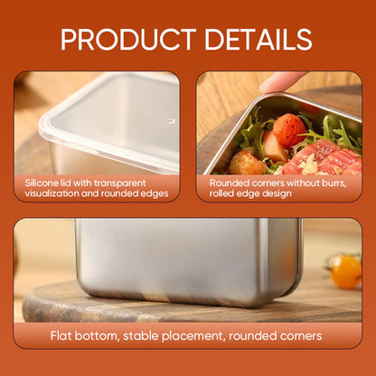 Insulated Stainless Steel Lunch Box with Lid