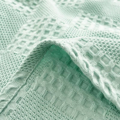 Soft Organic Waffle Weave Blanket