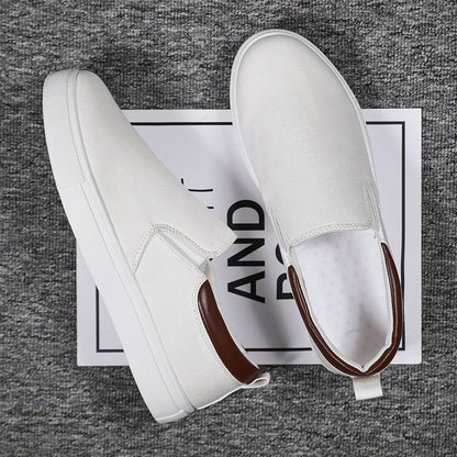 Casual Canvas Mens Slip On Sneakers