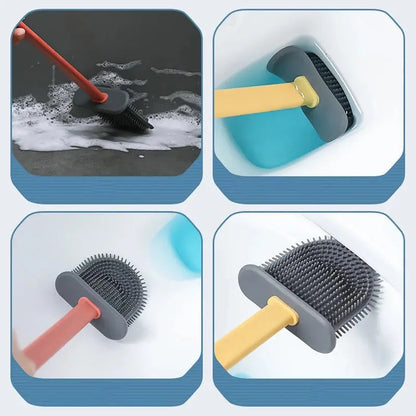 Soft Bristle Toilet Brush for Gentle Deep Cleaning