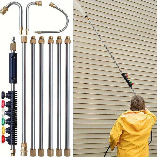 Telescoping High-Pressure Washer Wand Set