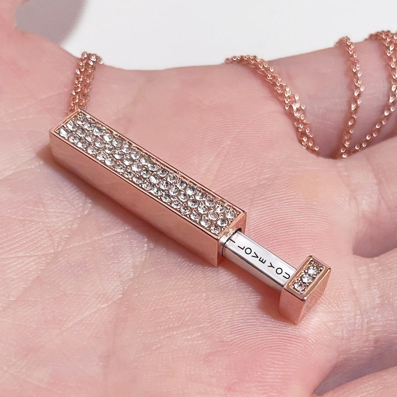 Romantic Hidden Message Heart Pendant Necklace