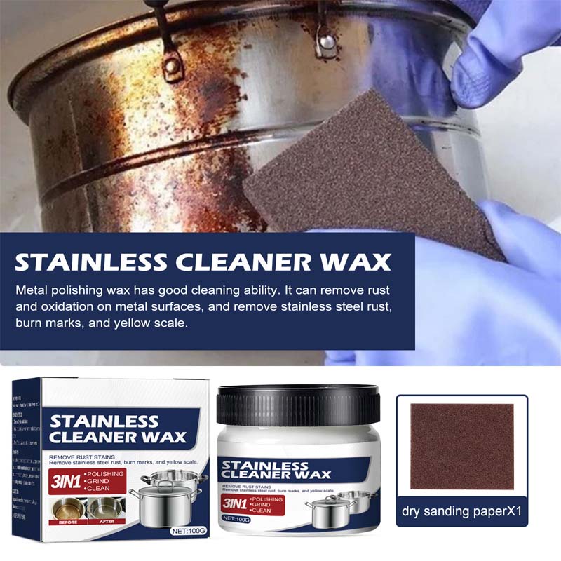 Powerful Nano Stainless Steel Polish Cleaner Wax