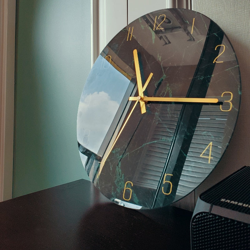 Stylish Glass Wall Clock – Modern Home Decor