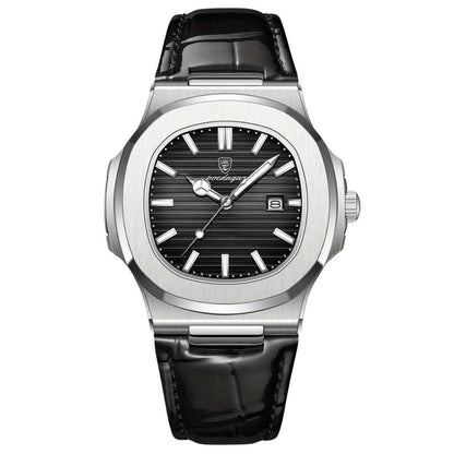 Men's Classic Stainless Steel Quartz Watch with Date - Yeezlab