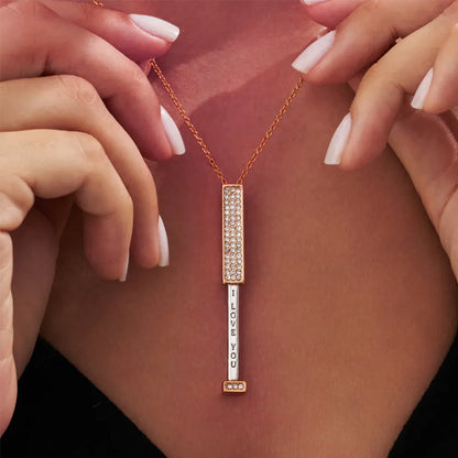 Romantic Hidden Message Heart Pendant Necklace