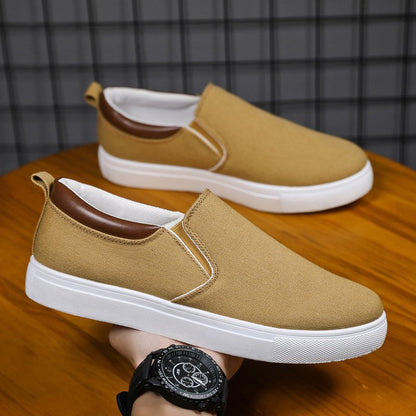 Casual Canvas Mens Slip On Sneakers
