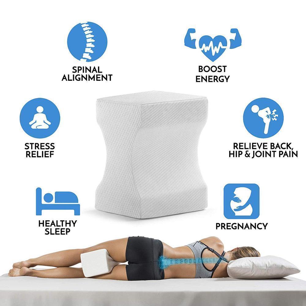 Contouring Memory Foam Knee Support Pillow - Yeezlab