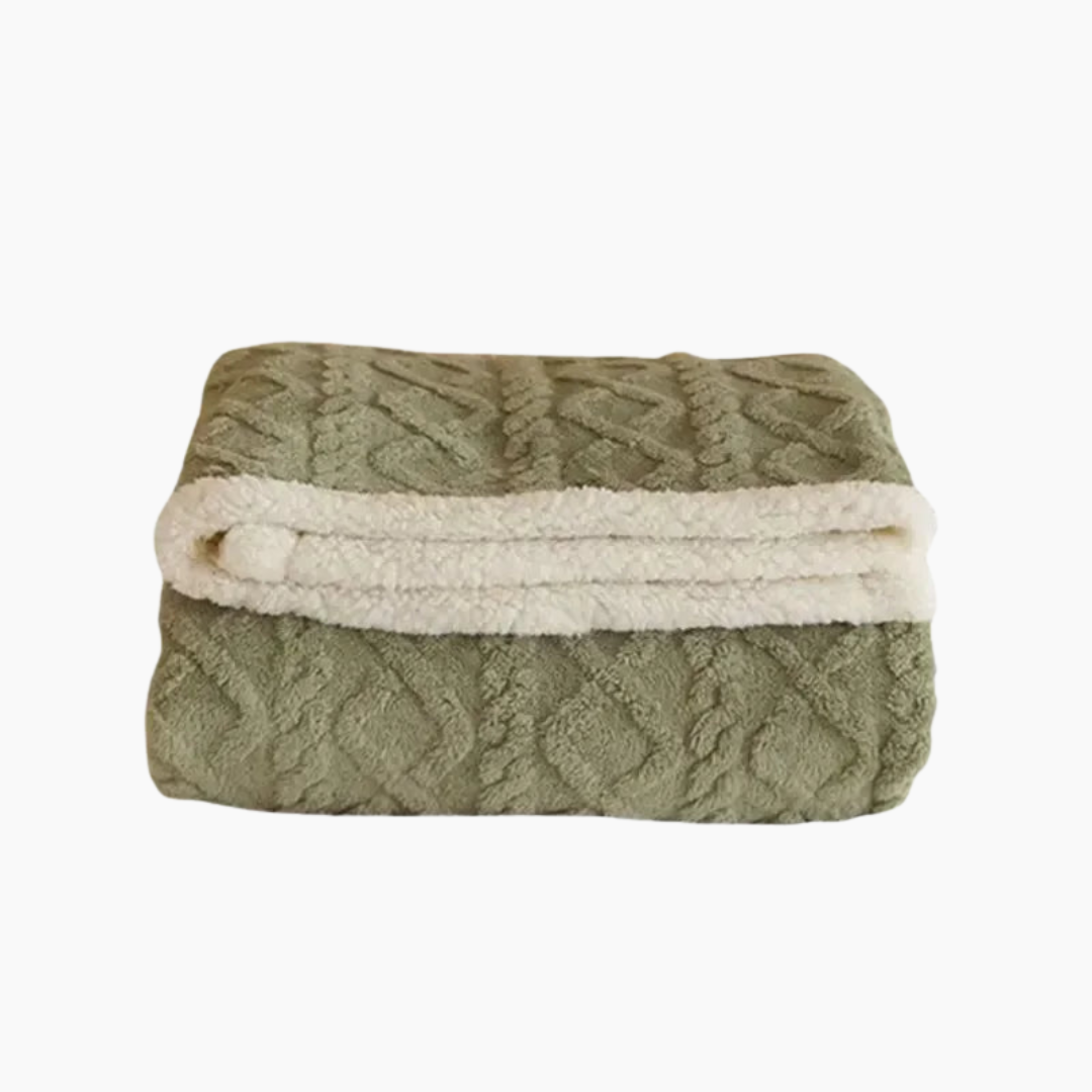 Plush Cozy Fleece Throw Blanket for Bed and Couch