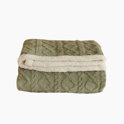 Plush Cozy Fleece Throw Blanket for Bed and Couch