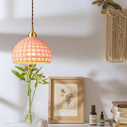 Simple White Ceramic Drop Lamp