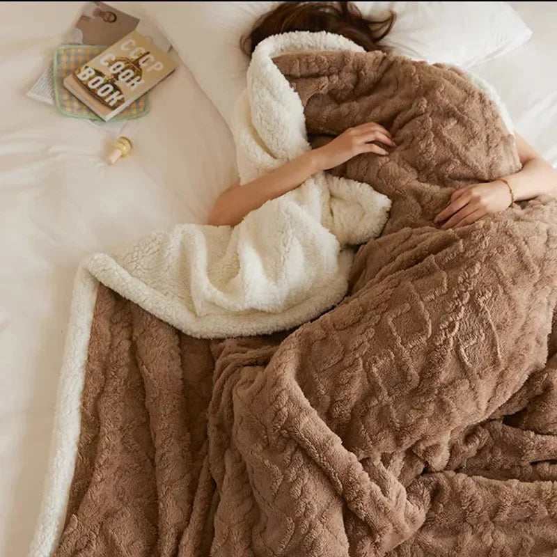 Plush Winter Wool Blanket - Soft & Cozy
